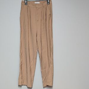 NONchalant Women's Tan Wide Leg Pants